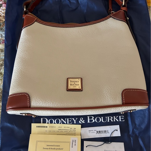 Dooney & Bourke Pebble Grain Hobo in Bone. - Picture 5 of 5
